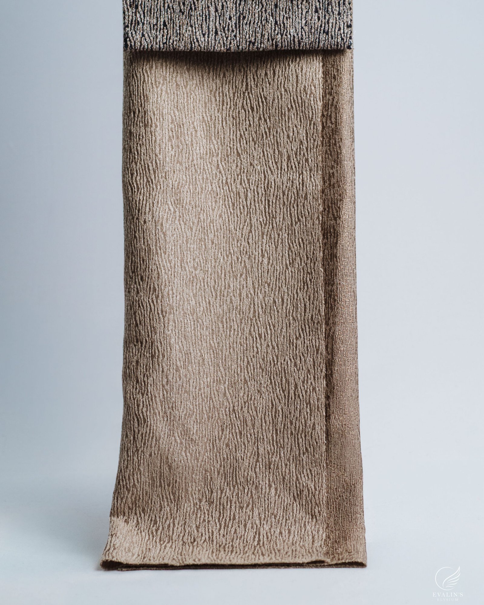 Krokodil Organic Grain Embossed Weave Curtain