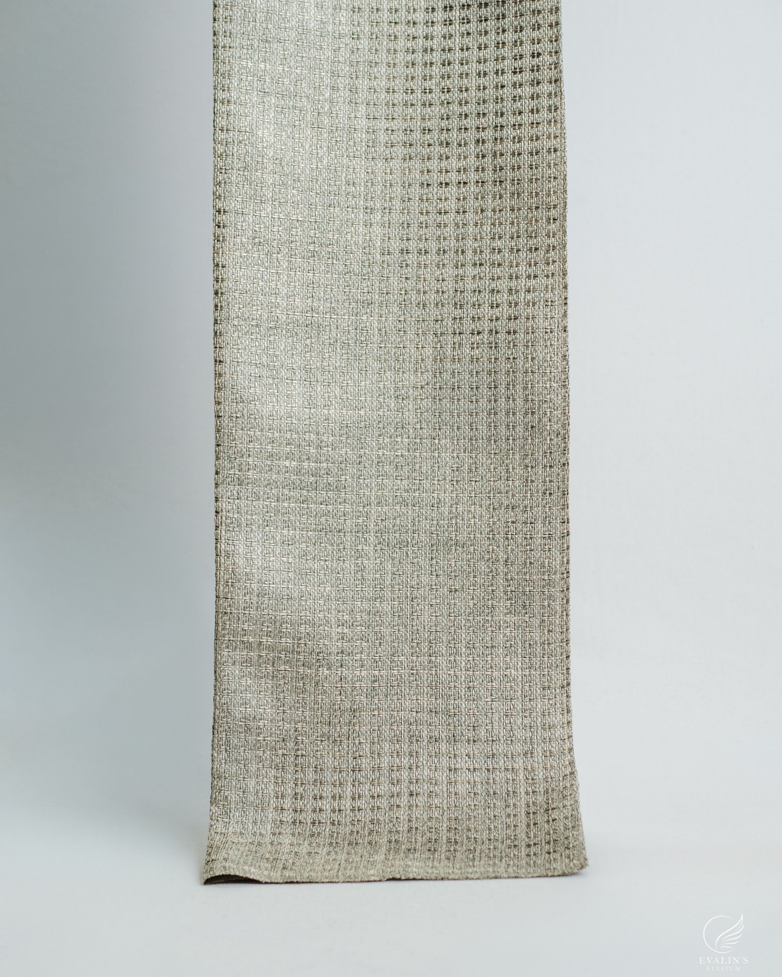 Mars Crosshatch Textured Woven Mesh Curtain
