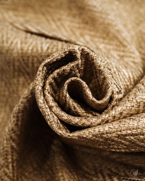 Venus Herringbone Edge Textured Woven Curtain - Image 4