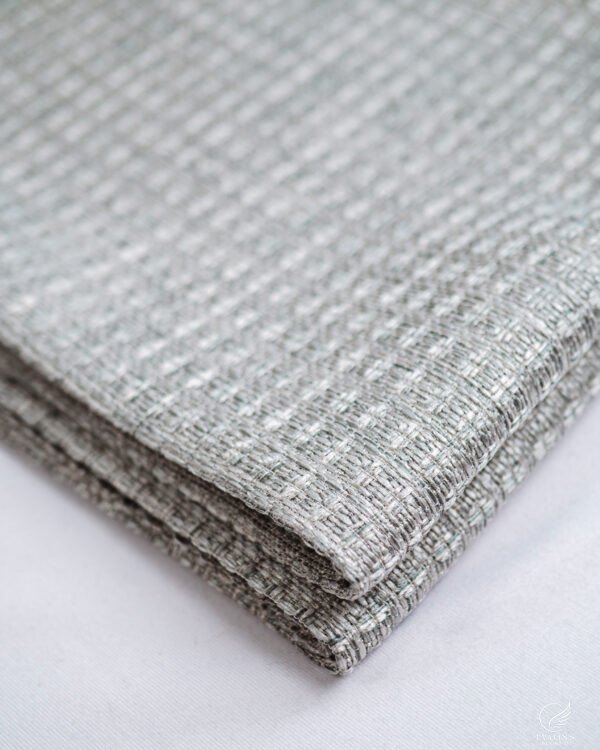 Mars Crosshatch Textured Woven Mesh Curtain - Image 2