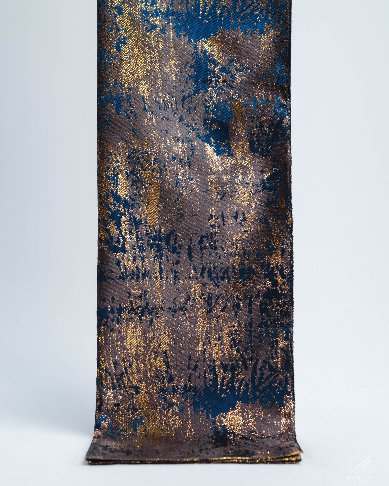 Oxford Metallic Patina Abstract Curtain