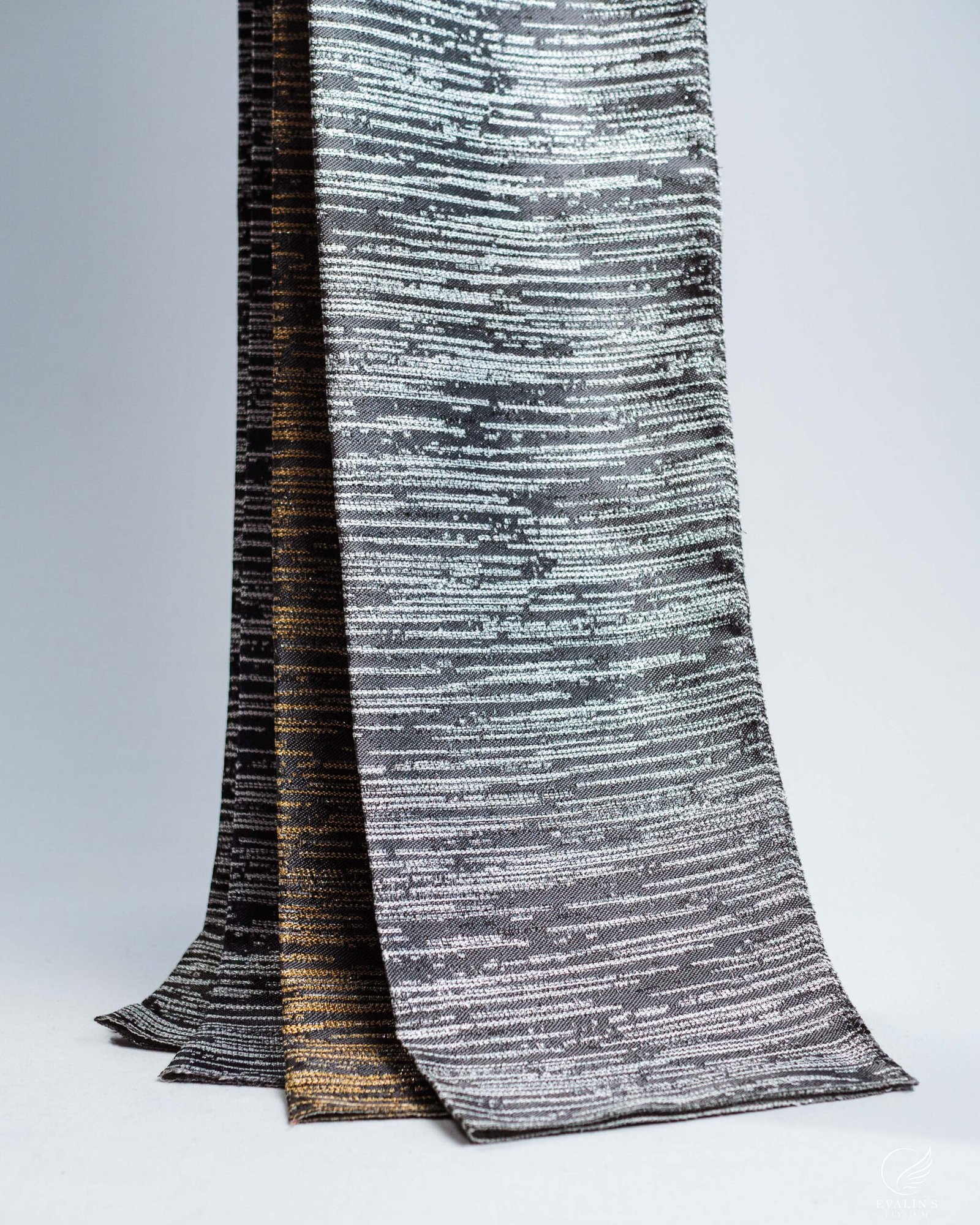 Hannover Strata Driftline Ripple Textured Curtain