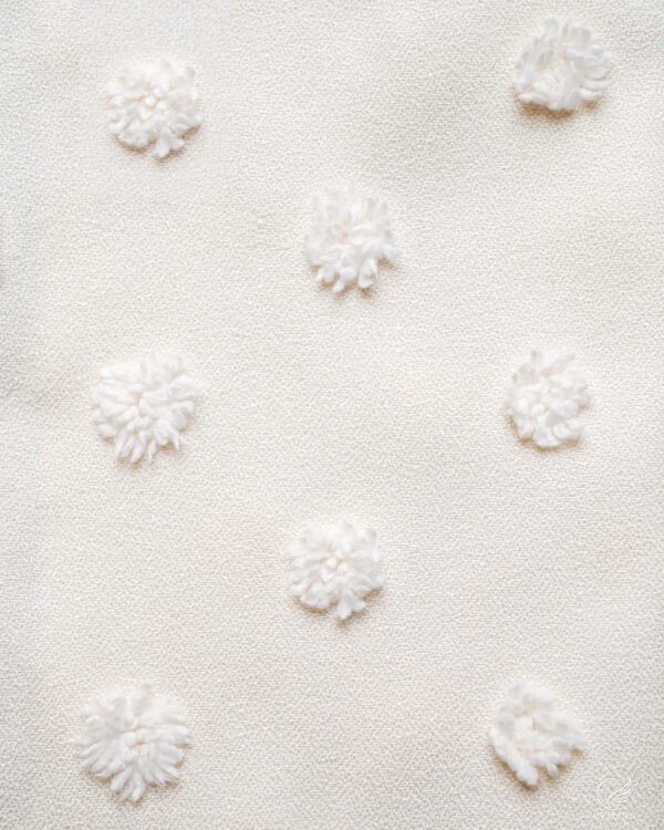 Elmas Luxe Tufted Dot Curtains - Image 6