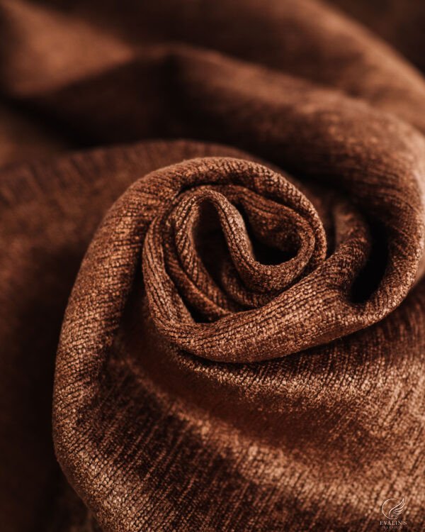 Milas Vintage Velvet Texture Curtain - Image 4