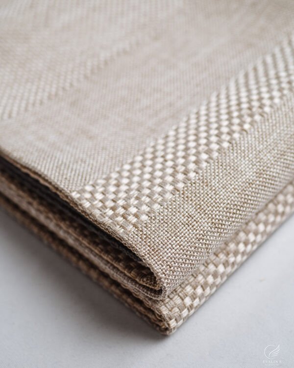 Tokyo Panel Block Weave Linen-Look Curtain - Image 4