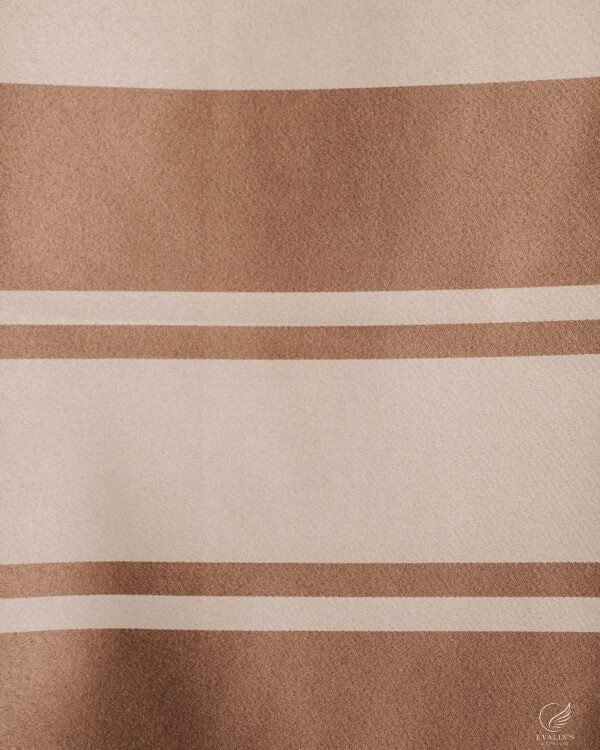 Royal Blackout Silken Panel Stripe Curtain - Image 10