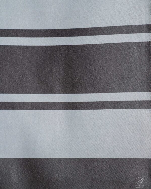 Royal Blackout Silken Panel Stripe Curtain - Image 8