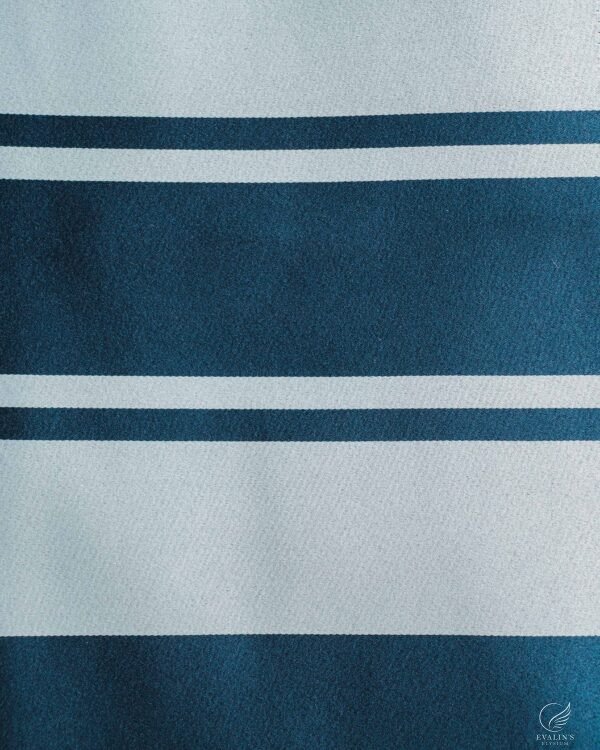 Royal Blackout Silken Panel Stripe Curtain - Image 6