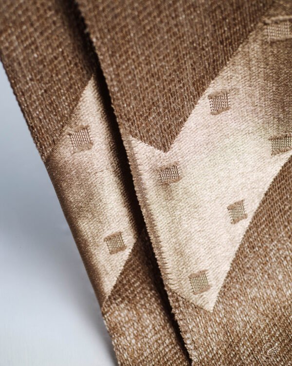 Money Chevron Dot Jacquard Like Curtain - Image 2