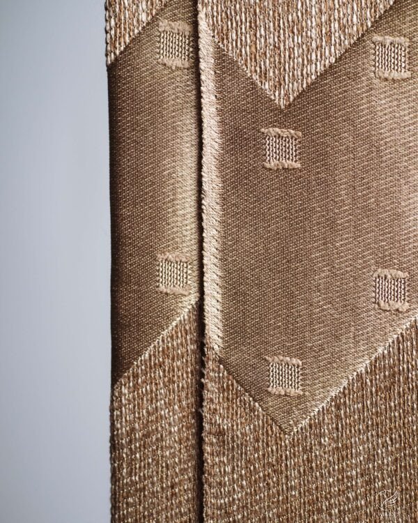 Money Chevron Dot Jacquard Like Curtain - Image 4