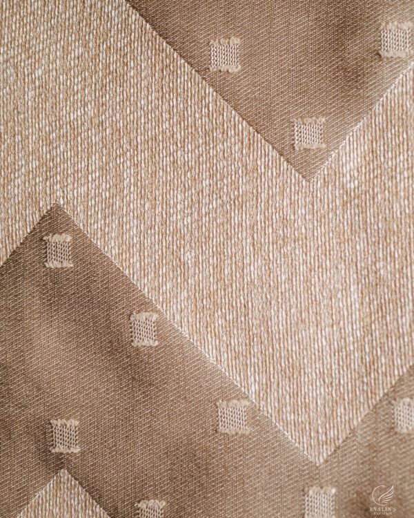 Money Chevron Dot Jacquard Like Curtain - Image 8