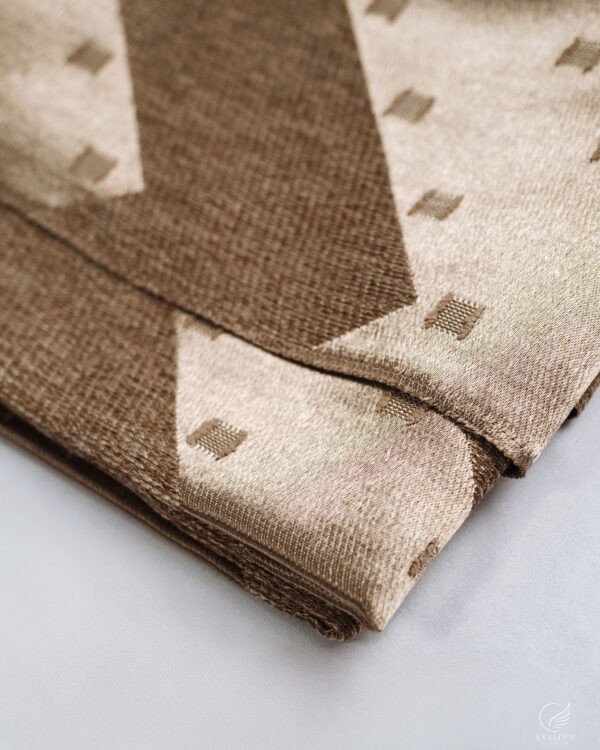 Money Chevron Dot Jacquard Like Curtain - Image 3