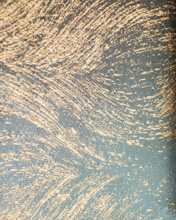 Foca Plume Motif Textured Woven Sheer Curtain - Image 14