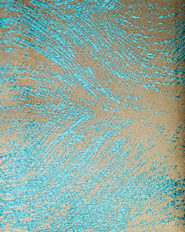 Foca Plume Motif Textured Woven Sheer Curtain - Image 13