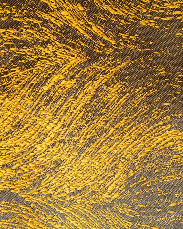 Foca Plume Motif Textured Woven Sheer Curtain - Image 6