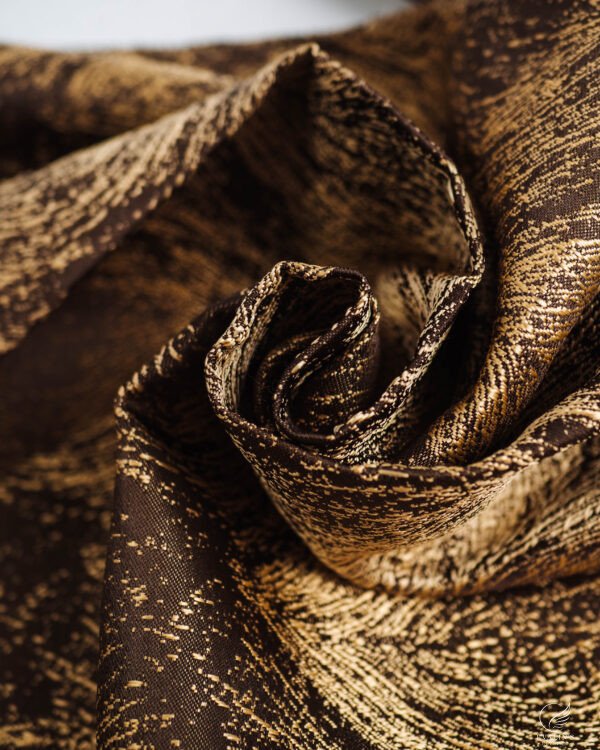Foca Plume Motif Textured Woven Sheer Curtain - Image 3