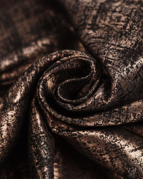 Monstera Urban Etch Textured Metallic Curtain - Image 4