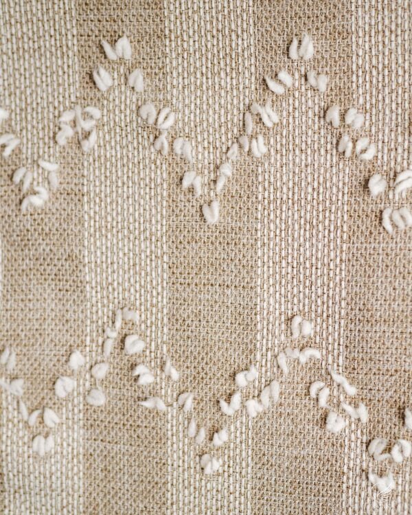 Grafiti Diamond Drift Textured Embroidery Curtain - Image 6