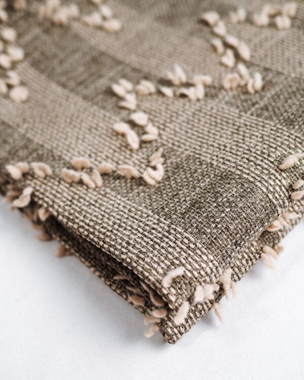 Grafiti Diamond Drift Textured Embroidery Curtain - Image 3