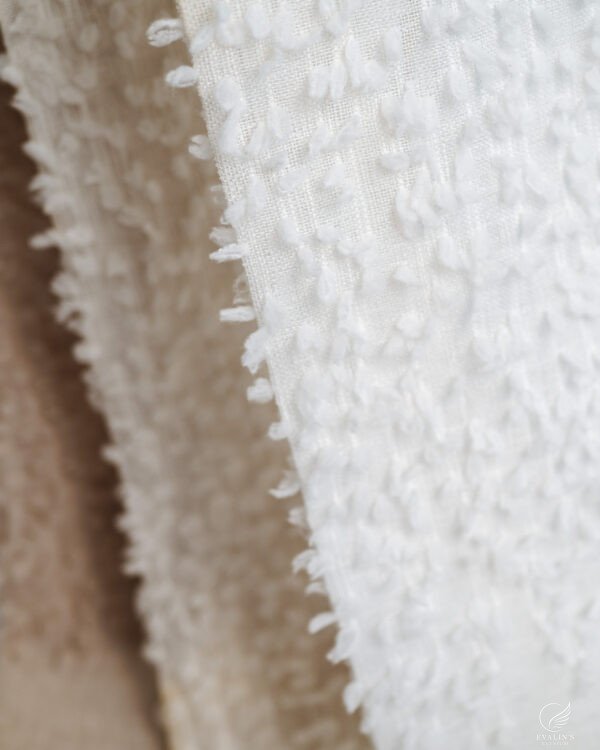 Nil Cloud Tuft Embroidered Curtain - Image 2