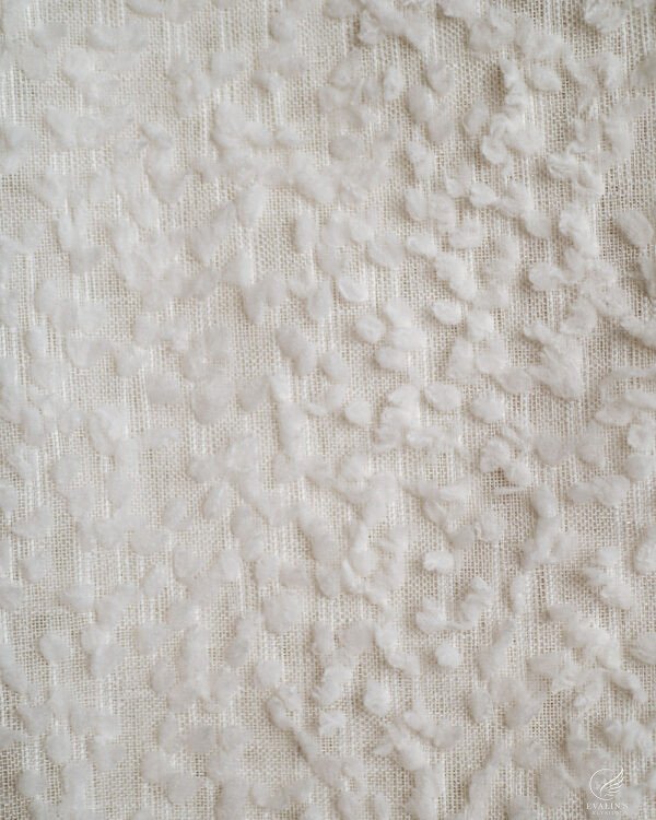 Nil Cloud Tuft Embroidered Curtain - Image 6