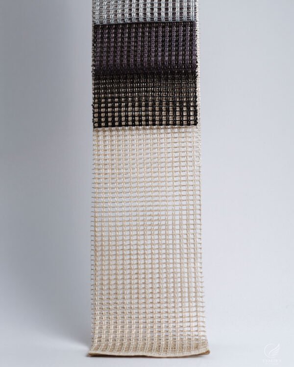 Barlas Harbor Grid Textured Net Sheer - Image 2