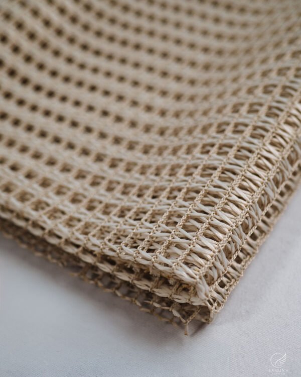 Barlas Harbor Grid Textured Net Sheer - Image 4