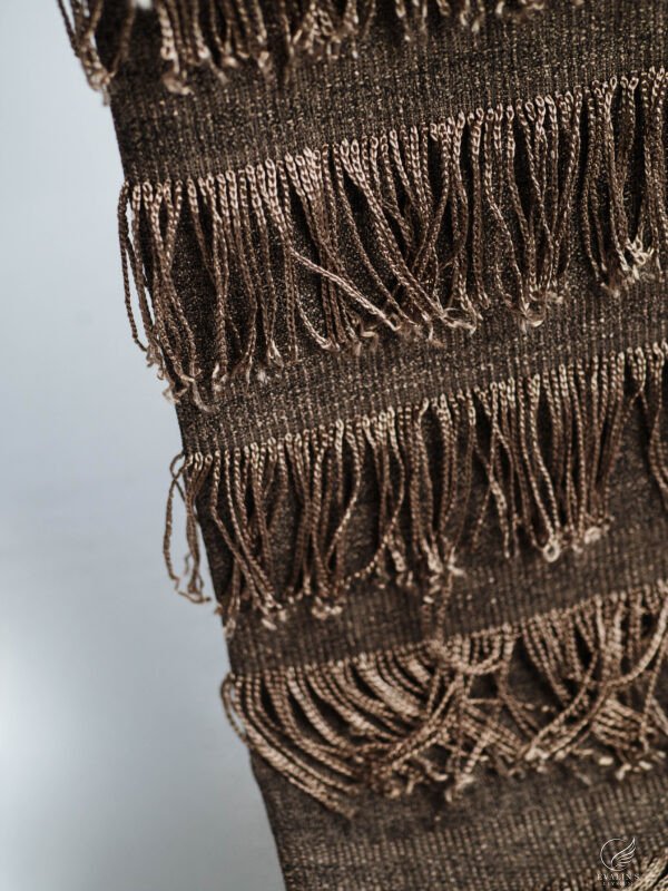 Moscova Tiered Fringe Textured Curtains - Image 3