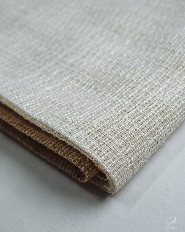441 Rustic Mesh Textured Linen-Look Sheer - Image 4